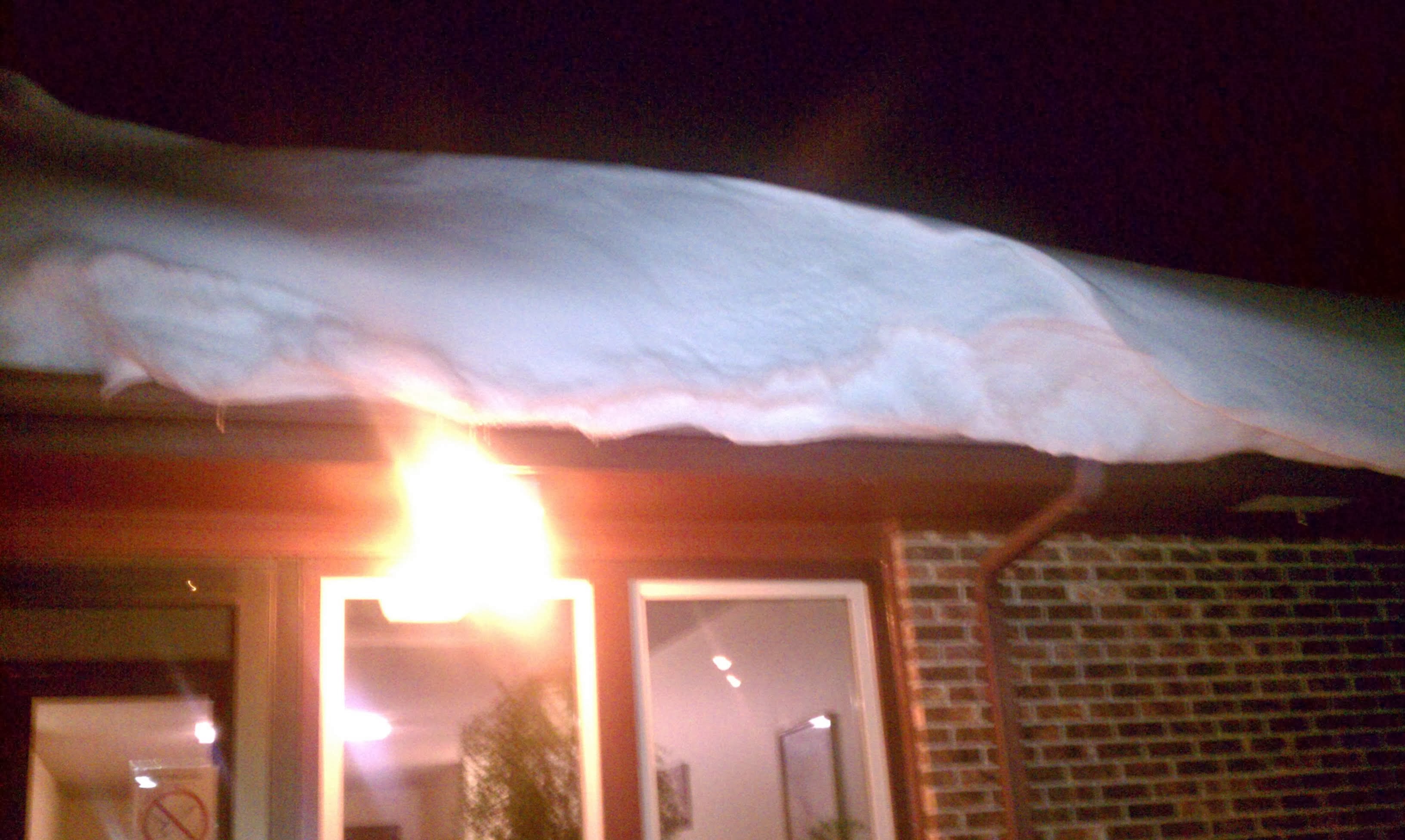 After the storm snow drift, North Newton, Kansas