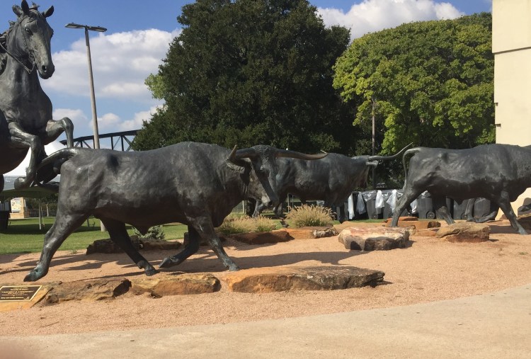 Waco, Texas- nickle a head to cross the bridge over the Brazos.