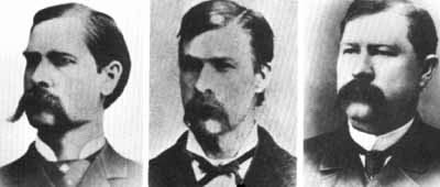 Wyatt, Morgan and Virgil Earp.